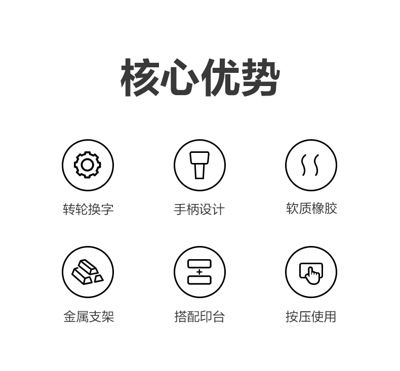 得力 7527 日期印章 （单位：台）