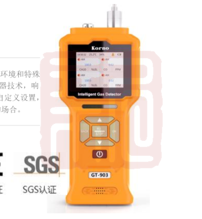 科尔诺 GT-903-SF6-IR2-ZKH 六氟化硫检测仪 六氟化硫（SF6）
