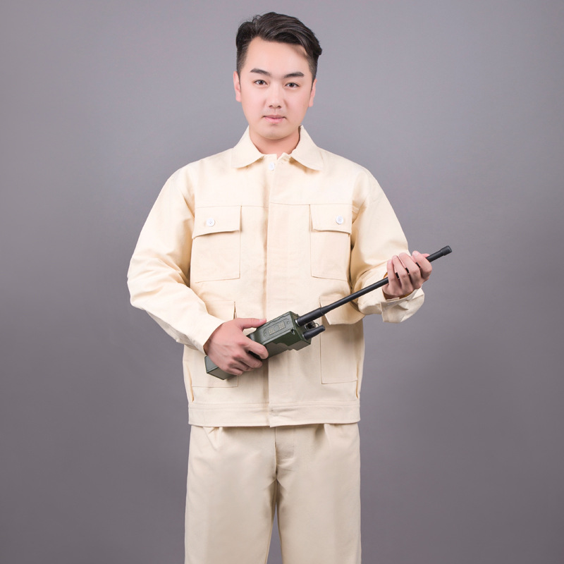 君御 JY-D241春秋厚珠帆电焊服长袖工作服-XXXXXL