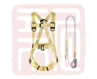 华泰 HTZF-00612 五点式阻燃欧式安全带 缓冲双大钩-均码