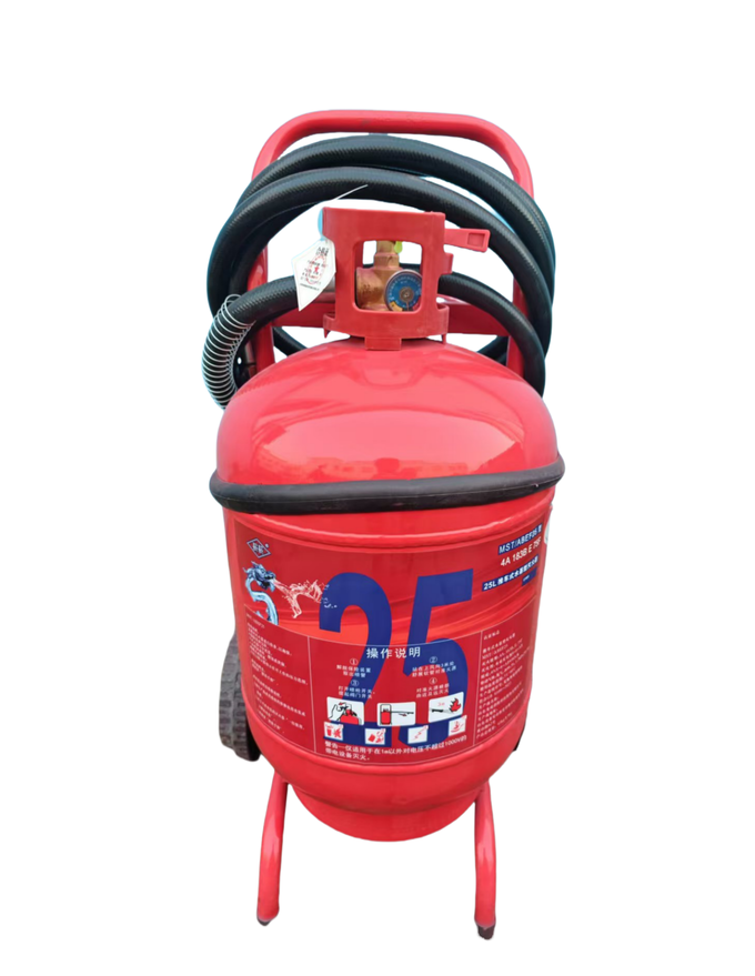 薪薪 MST/ABEF25 25KG 推车式水基灭火器 新国标-推车式
