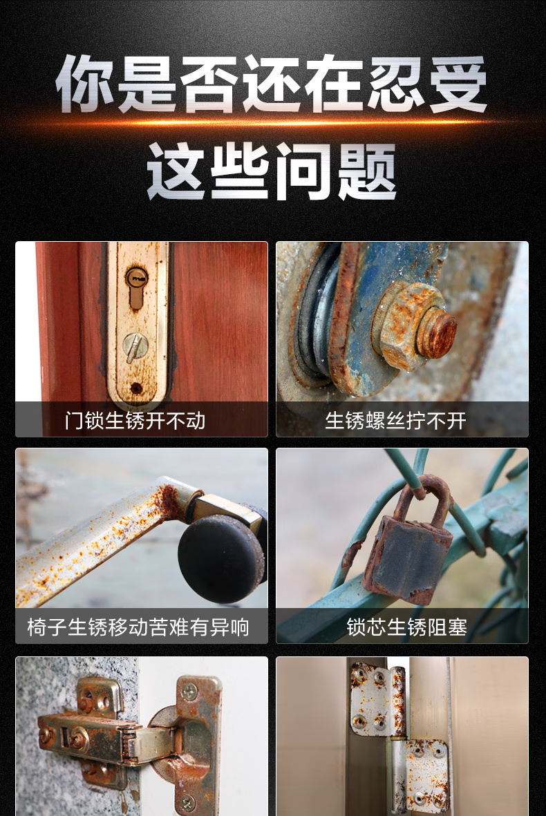 螺丝松动剂 螺栓除锈铁锈强力去松锈死润滑灵神器液 螺栓松动剂