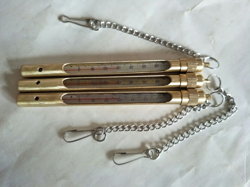 MDUG矿用铜套温度计0-60℃0-100℃-30-50℃矿山温度计铜套温度计 铜套0-60