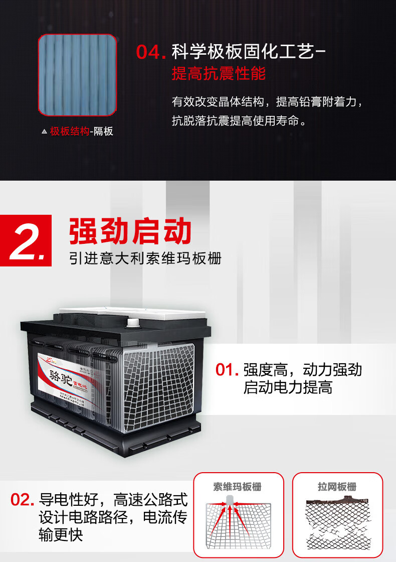工马骆驼蓄电池汽车电瓶12v120ah24v150ah180ah200ah驻车空调船舶货车 6-QWLZ-200[12v200ah]2S加强版