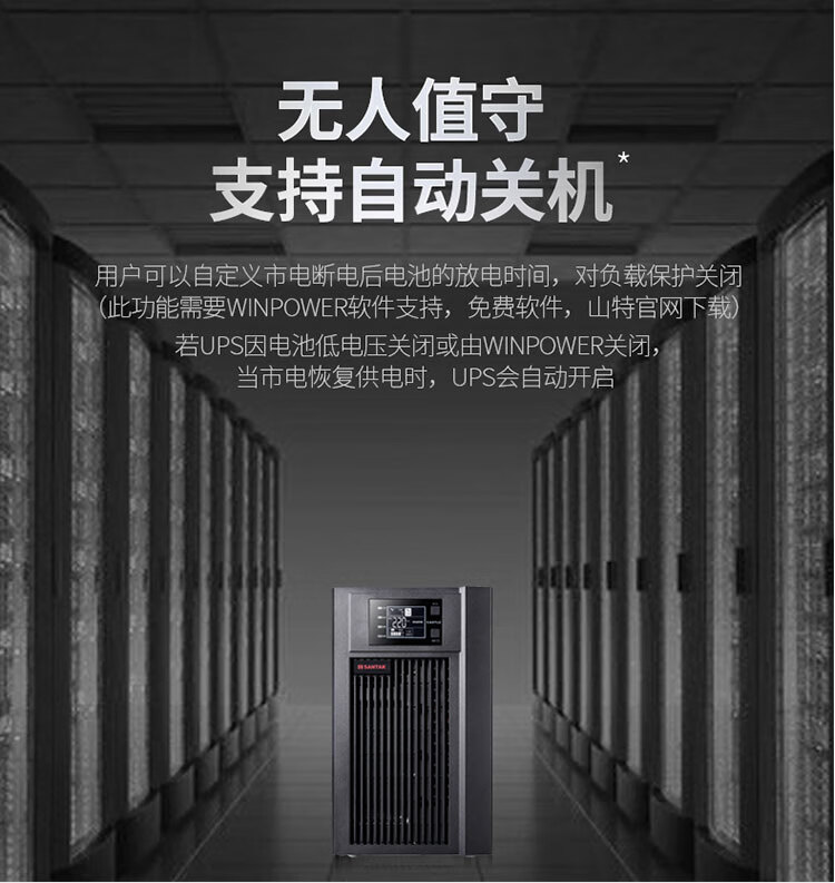 山特（SANTAK） C3KS在线式UPS不间断电源A/2400W机房服务器稳压续航 C3KS 3000VA/2400W单主机
