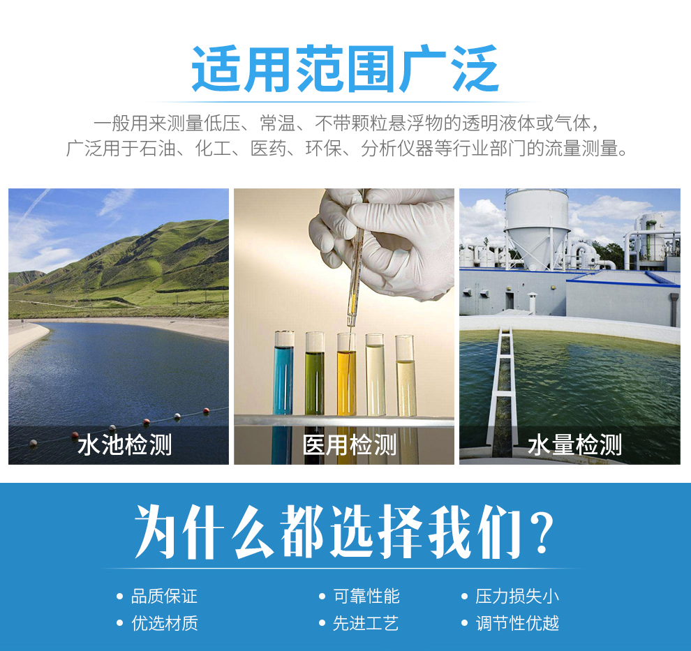晟节 玻璃转子流量计lzb-3wb 4wb 6wb 10wb 空气氧气氮气液体水流量计 LZB-3WB水4-40ML/MIN