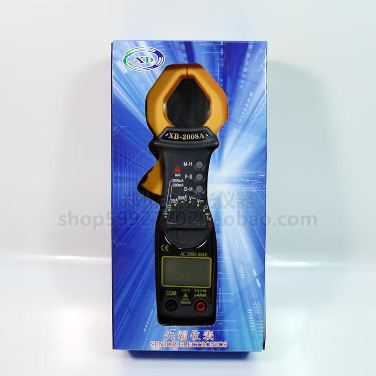 温以嘉定制新款XB2008A XB2008C数字钳型表GT201直流漏电流测量温度原装 GT201 交流1000A