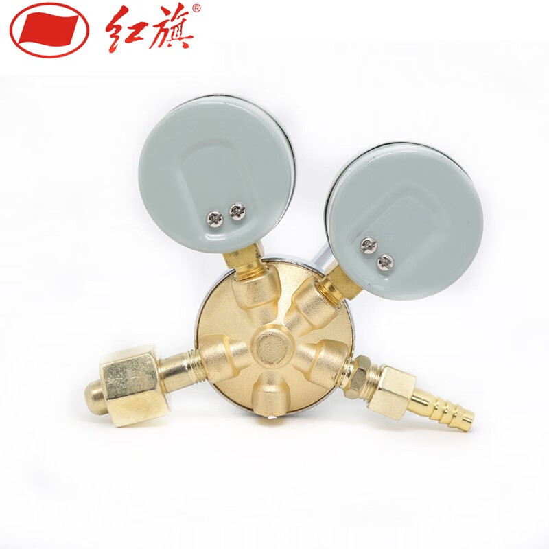 仪表氧气减压器YQY-07乙炔氮气表调节器加热压力表黄铜减压阀 特殊表头可定制