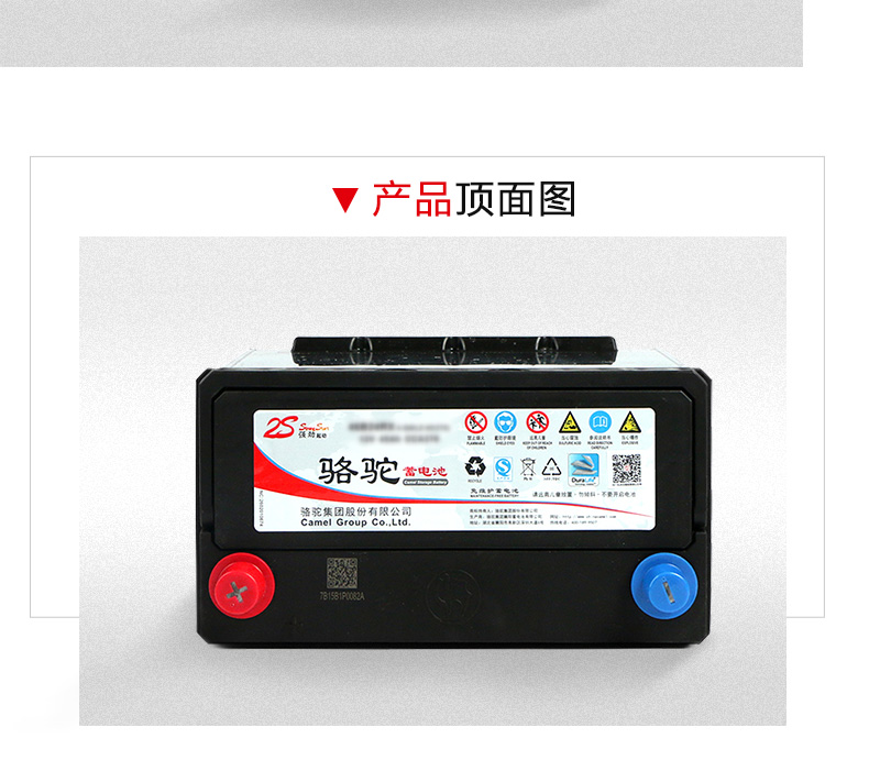 骆驼(CAMEL)汽车电瓶蓄电池6-QW-120(2S) 12V 适配于中国重汽、大运货车、华菱时风农用车 无旧电池专拍
