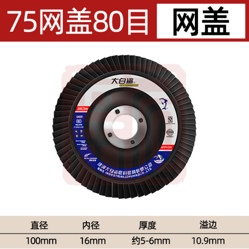 大白鲨 100*6*16网盖80目 百叶片-80目
