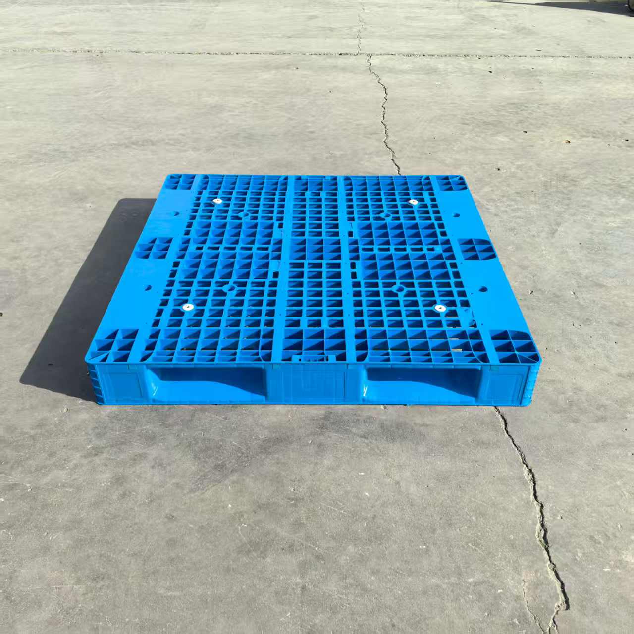 荣欣 川字网格托盘蓝色 10根加强筋（静载2T 动载1T）尺寸1200*1200*150mm-镀锌钢