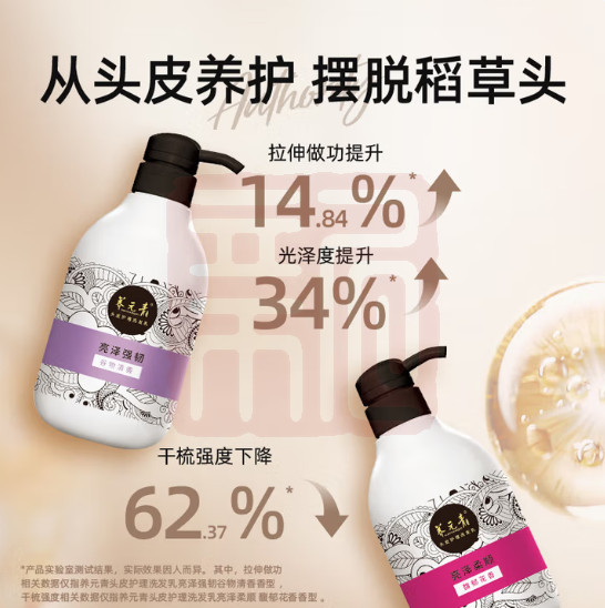 养元青 6901070606687 头皮护理洗发乳亮泽强韧谷物清香香型-500ml