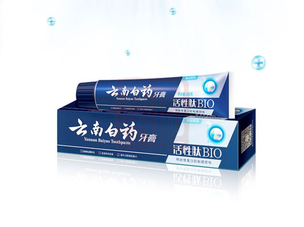 云南白药 6901070608636 活性肽清润薄荷牙膏-135g