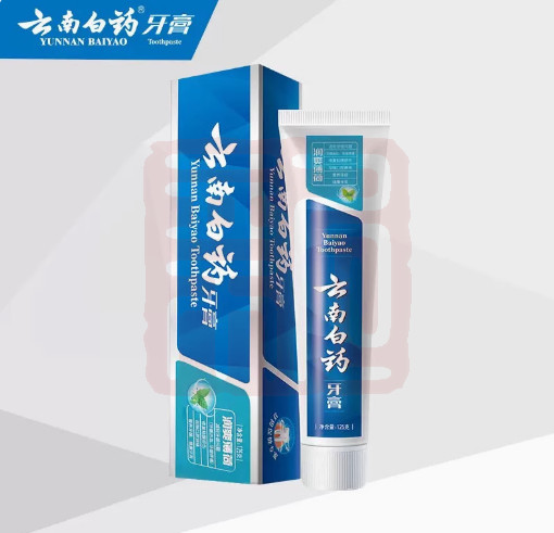 云南白药 6901070610325 润爽薄荷香型牙膏-125g - 云南白药