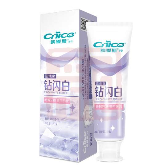 纳爱斯 1310101092 钻闪白牙膏N2-120g