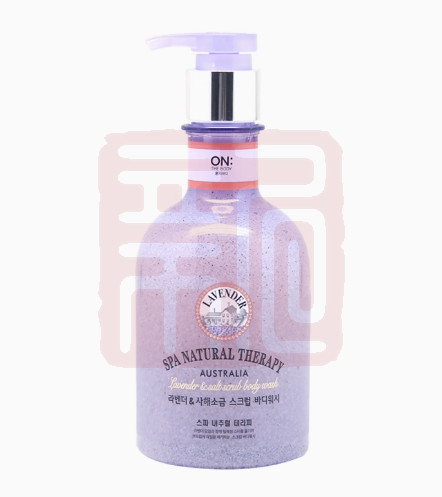 LG生活健康 8801051250350 安宝笛薰衣草海盐水漾护理磨砂沐浴露-600g - LG生活健康