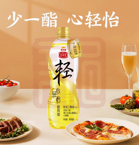 丰益堂&金龙鱼 900ml*15 丰益堂甘油二酯油
（50%含量）-900ml
