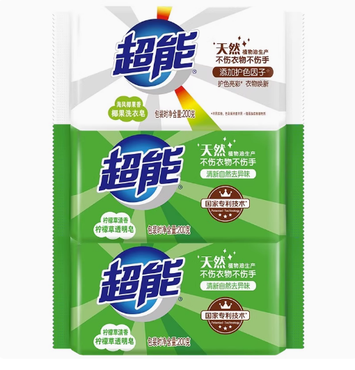 超能 1020201048 柠檬草皂+200g超椰果皂N3