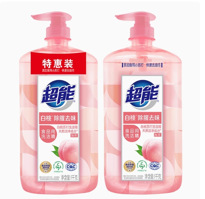 超能 1100209008 白桃苏打洗洁精