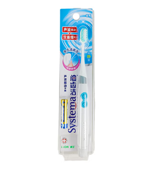 狮王 6903624800282 细齿洁声波振动牙刷E00200