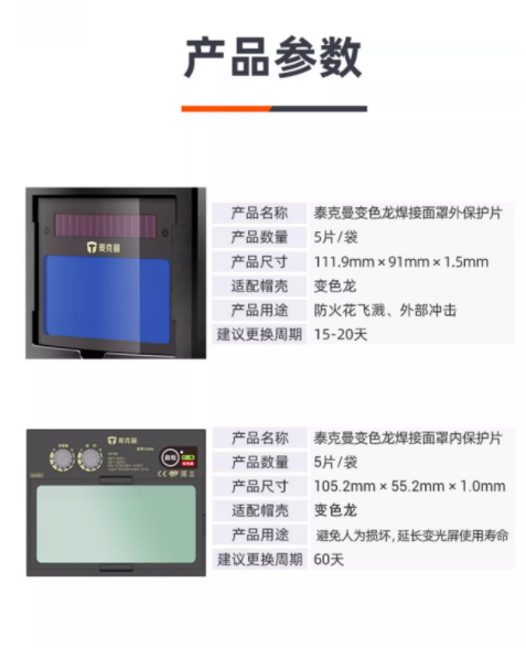 泰克曼 106503 变色龙（530G）外保护片（5片装）