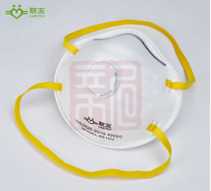 联友 8510V 罩杯式防尘口罩 KN95-头戴式