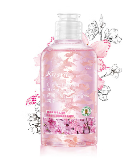 蔻斯汀Kustie 4897031010599 樱花花瓣沐浴露