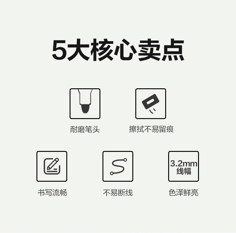 得力 SK103 白板笔(蓝)(支)-蓝