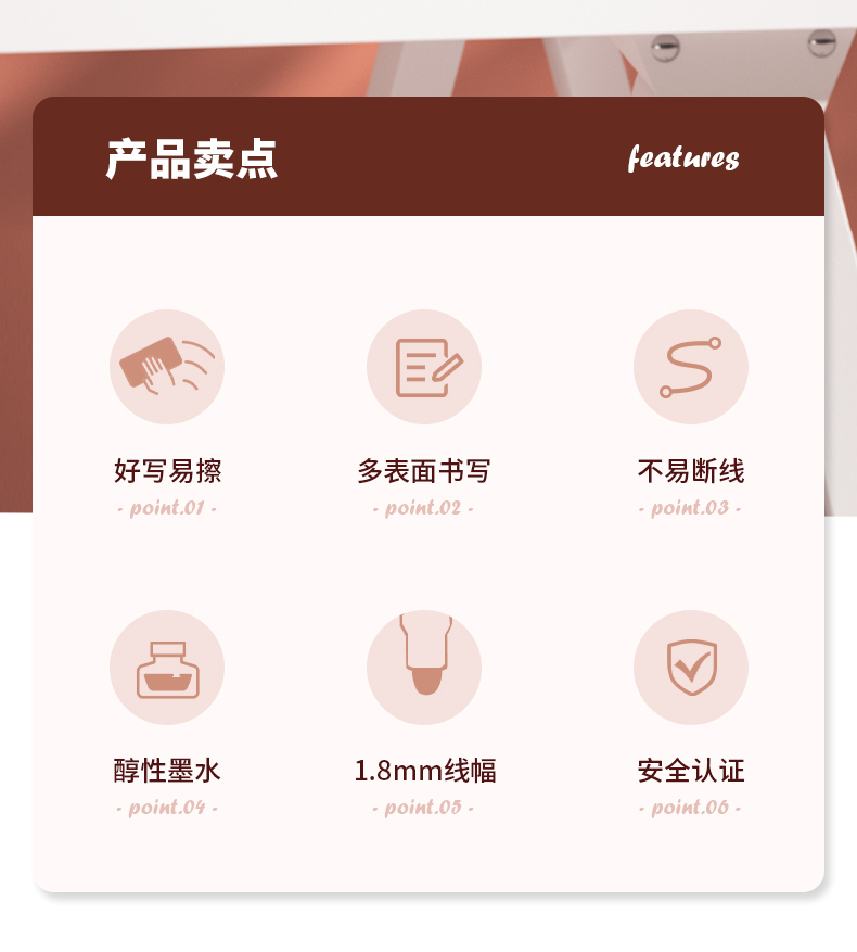 得力 SK108 白板笔(蓝)(支)-蓝-只