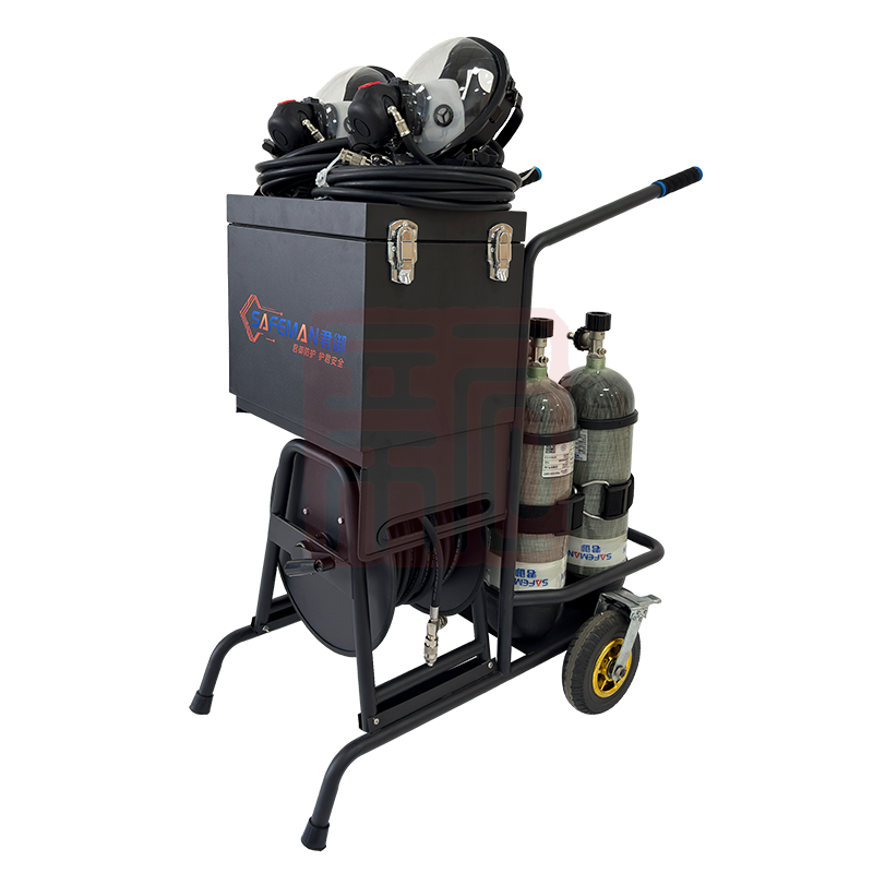 君御G1000 移动供气源车载式空气呼吸器小推车（6.8L 四瓶） - 君御
