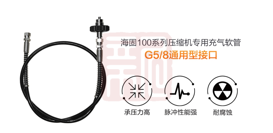 海固 CQ100-RG+JT/X 高压压缩机用充气软管+接头-长管类 - 海固