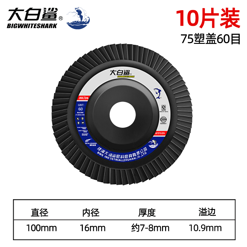大白鲨 100*6*16 塑盖百叶片-60目