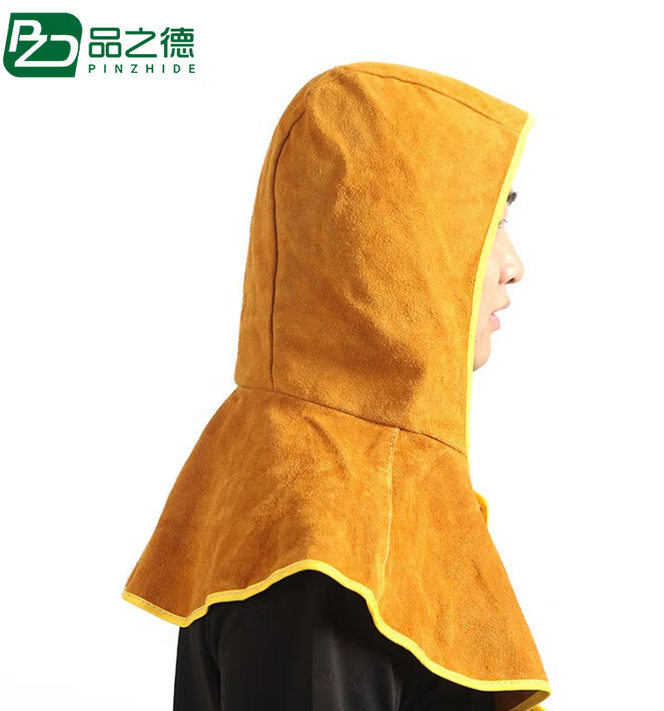 品之德 牛皮电焊披肩帽防护服工作服隔热防烫耐高温