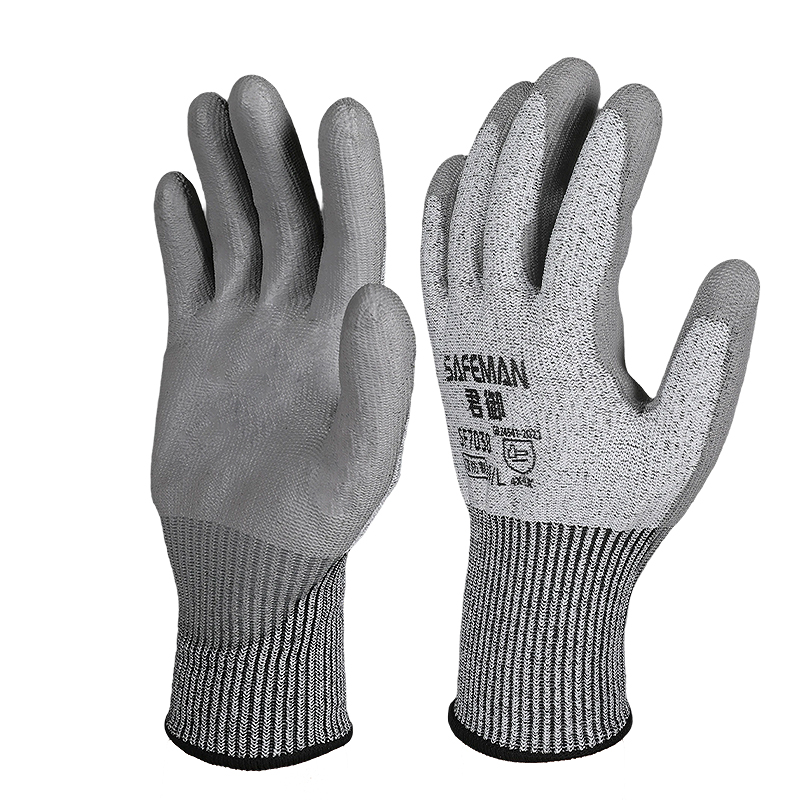 SAFEMAN君御 SF7038 PU涂层C级防割手套（24CM）