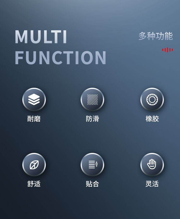 Ansell 安思尔 PowerFlex 80100天然橡胶涂层手套9