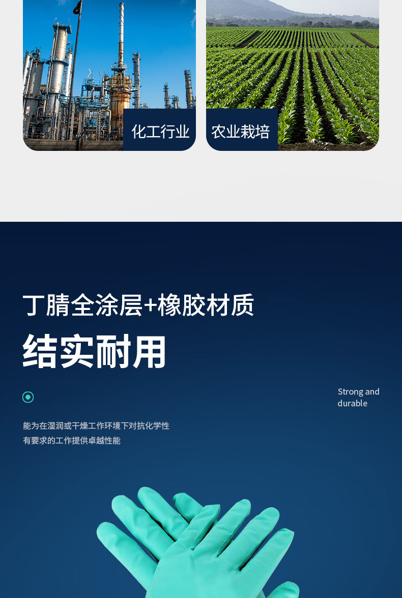 Ansell 安思尔 Solvex 37145 丁腈橡胶防化手套8
