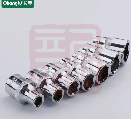 长鹿工具 205418 12.5mm系列镜面齿形公制套筒（Cr-V）-18mm - 长鹿工具
