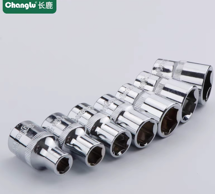 长鹿工具 205424 12.5mm系列镜面齿形公制套筒（Cr-V）