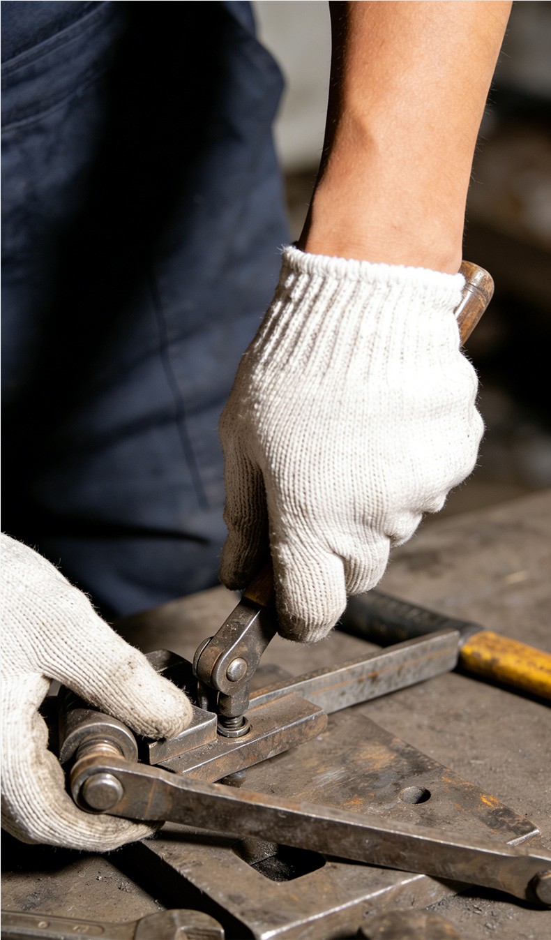 SAFEMAN君御 71006 600克十针细纱线手套（白把）