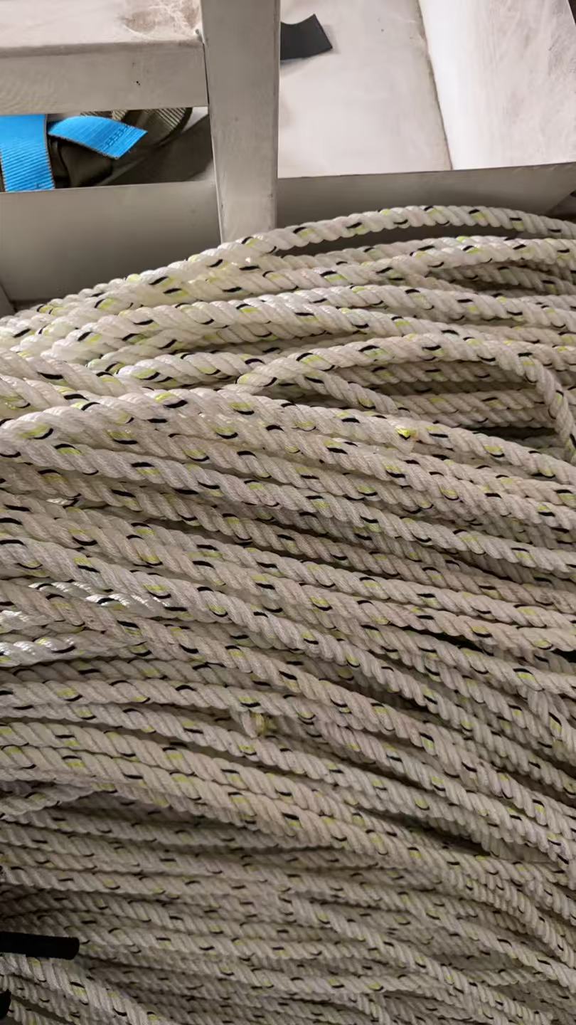 君御 12mm涤纶三股绳双小钩 安全绳（20米）-12mm