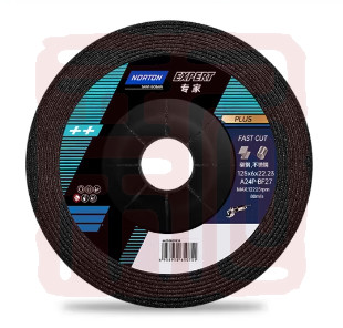 专家 66252842480 诺顿角磨片 通用型JB125*6*22.23 T27（0455-1）-黑色