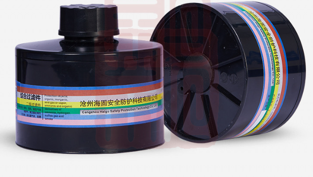 海固 Z-A/B/E/K/H2S-P3-2 综合虑烟罐-有机气体与蒸气、苯、氯、酮、醇、甲烷、氯化苦等 - 海固