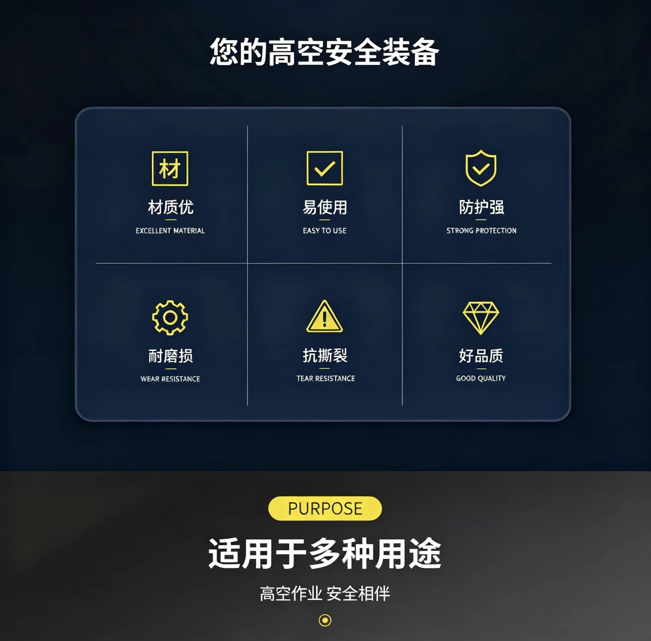 3M凯比特1390399 FIRST单钩减震安全绳