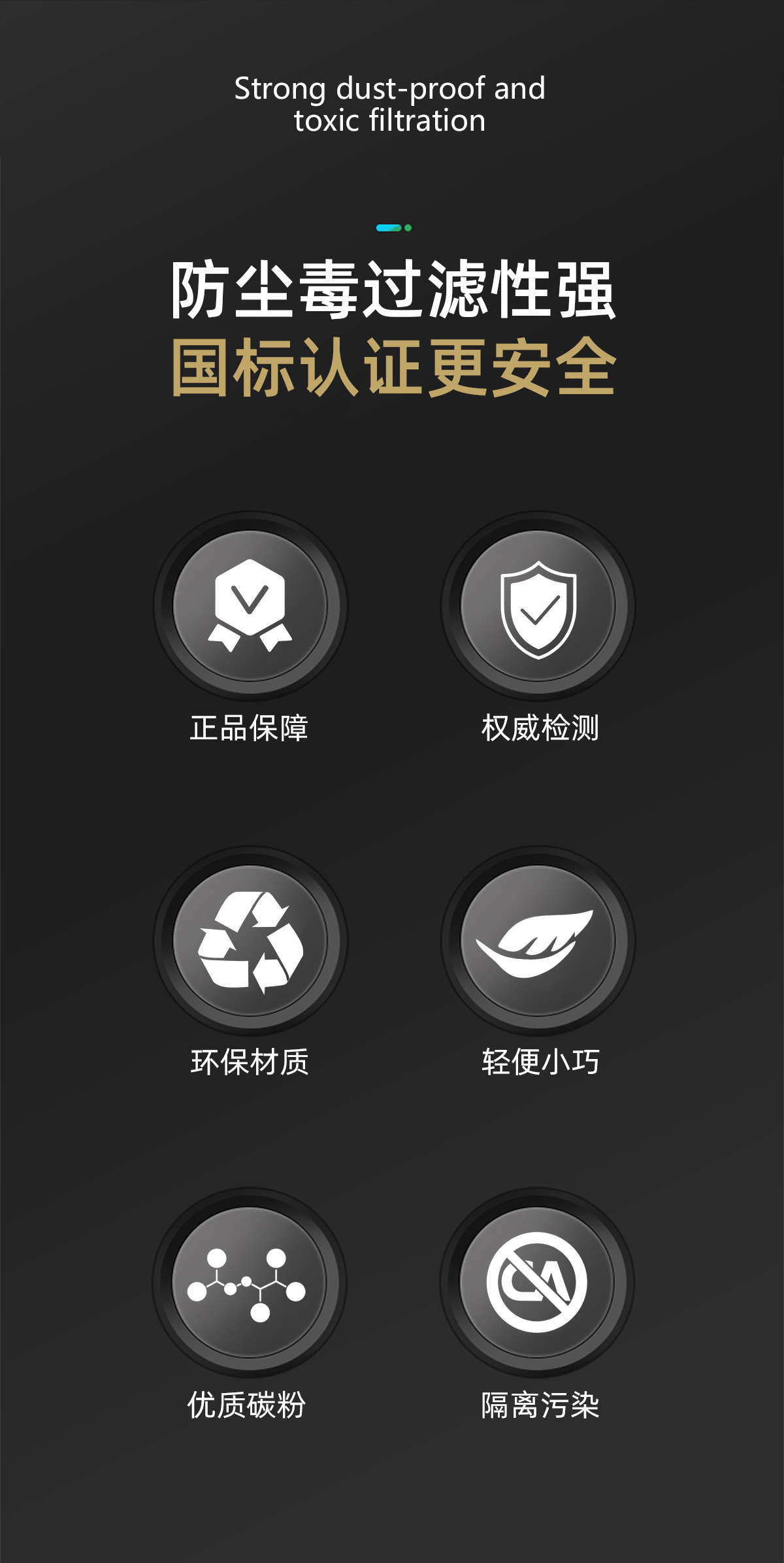 SAFEMAN君御 6003 SO2和其它酸性气体或蒸汽E型滤毒盒（适配BM6500半面罩）