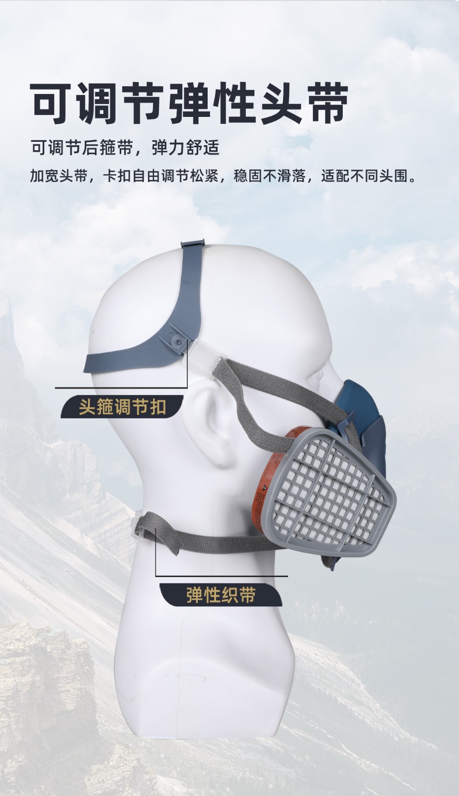 SAFEMAN君御 BM6500双盒防毒半面罩