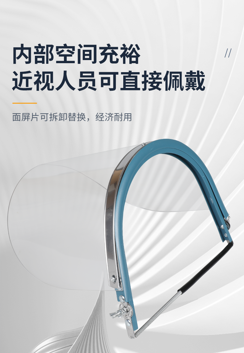 SAFEMAN君御 M1017 耐高温PC防护面屏套装（厚款3mm）-3.0mm