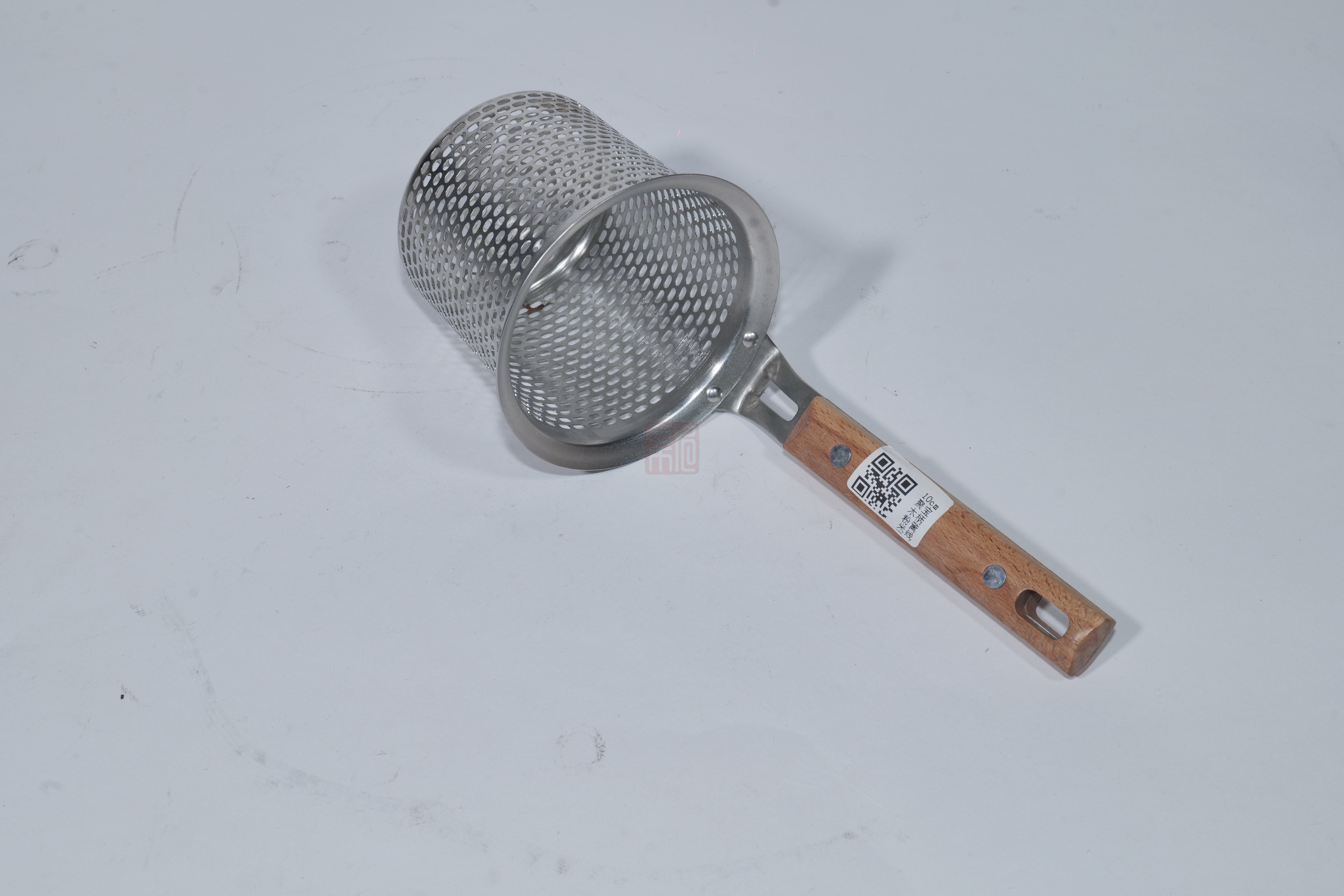 铭兴达 直柄 聚宝木柄粉篱米线漏-10cm