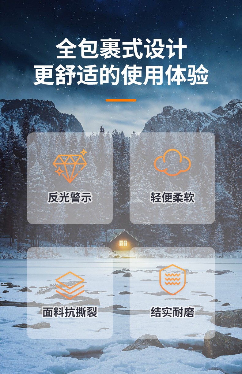SAFEMAN君御1555仿羊剪绒棉帽套-橘色
