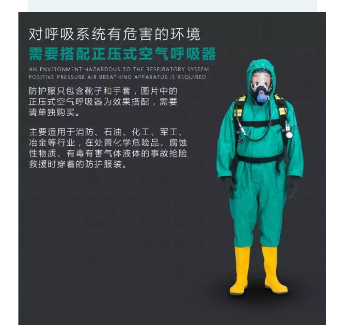 诺安 RHF01-WP半封闭式防化服 特种防护服
