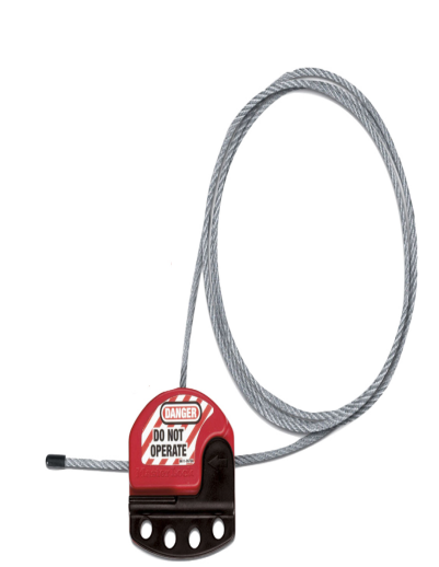 玛斯特   S806CBL3 钢缆锁 红色